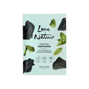 Tělový peeling Love Nature Peeling na pokožku hlavy s uhlím a bio mentolem 20 ml