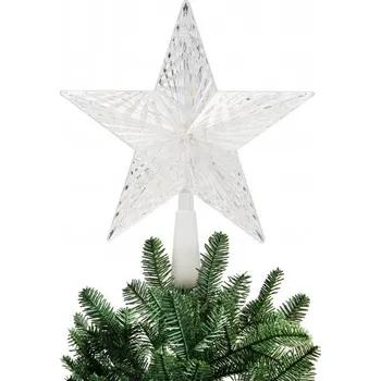 Vánoční světelná dekorace Eglo EG410093 hvězda na stromek 10 LED teplá bílá