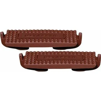 COMPOSITI Podložky plastové do třmenů Premium Compositi, pár, hnědé