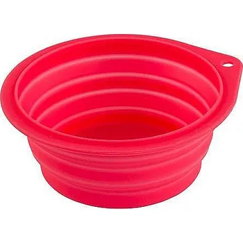Miska pro psa Miska cestovní silikonová - 500 ml Miska pro psa silikonová - červená, 500 ml