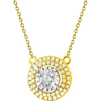 Náhrdelník Náhrdelník ze žlutého a bílého zlata s diamanty - 0,21 ct - ryzost 585 - 157.217