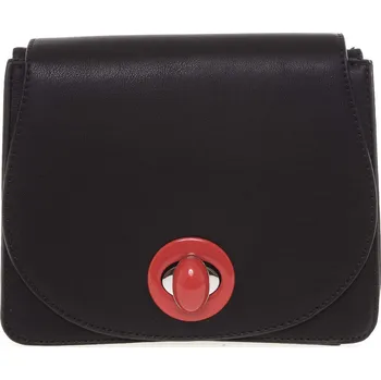 Kabelka Moderní pevná dámská crossbody kabelka černá - Silvia Rosa Stacey černá