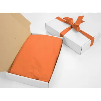 Balící papír 240 ks - Hedvábný papír 500x750 oranžový