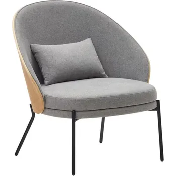 Křeslo Šedé čalouněné křeslo Kave Home Eamy