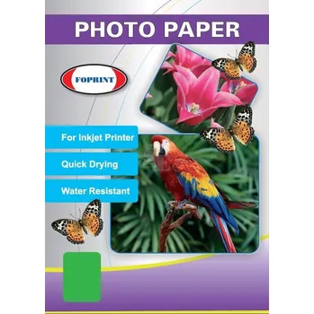 Fotopapír Fotopapír lesklý 20ks oboustranně potažený speciální mikroporézní vrstvou A6 260 g/m2, FOPRINT