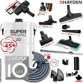 Vysavač Účinná sáčková filtrace, celonerezová konstrukce, určeno do 80 m2, příslušenství. Záruka 10 let.