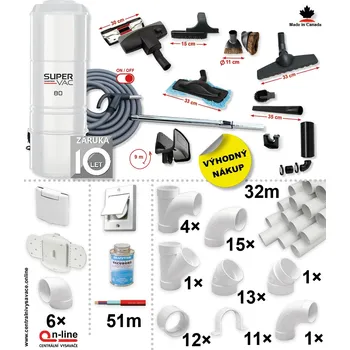 Vysavač Celonerezová konstrukce, určeno do 800 m2. Záruka 10 let