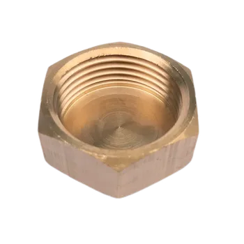 Fitinka Víčko mosazné 1"