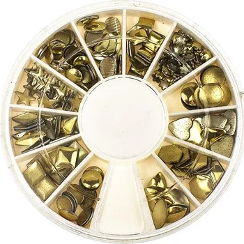 Karuselka na zdobení nehtů č. 7 - Zlatý mix