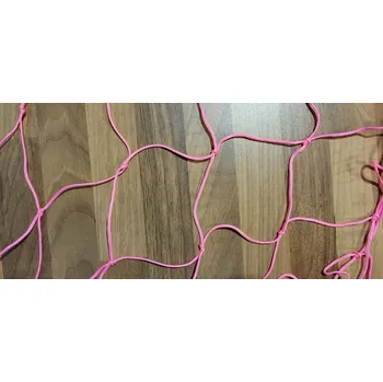 Síť na náklad Síť neobšitá 2 mm - 1 x 1,8 m, oka 10x10 cm (růžová) (síť dekorační / ochranná 2 mm 1 x 1,8 m)