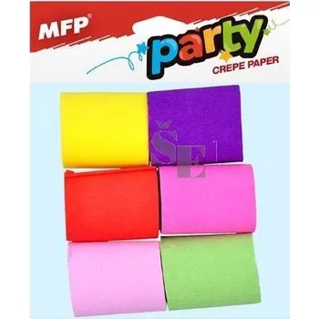 Krepový papír Krepový papír 6ks barevný mix 5x90cm 1041917, MFP Paper