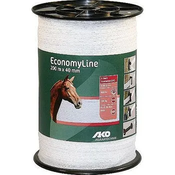 Ohradník Ohradníková páska EconomyLine 40 mm - 200 m bílá