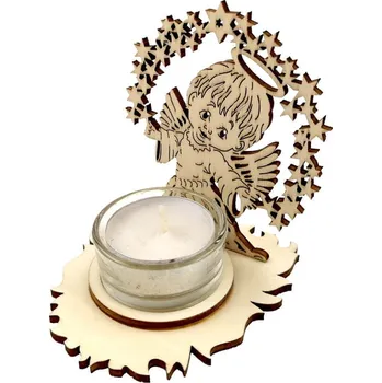 Vánoční svícen Amadea Anděl 08957-00 10 cm