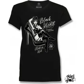 Dámské tričko Dámské Triko BLACK HEART FETISH velikost: S