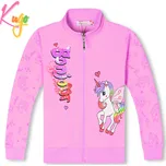 Dívčí mikina - KUGO KM9949, sytě růžová Barva: Růžová, Velikost: 98