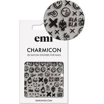 emi Charmicon 3D Silicone Stickers #181 Smile - samolepka