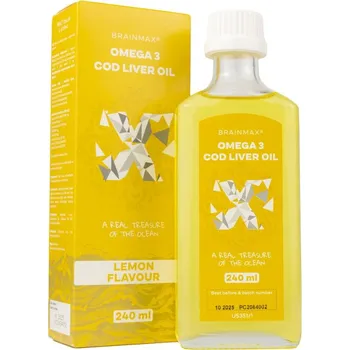 BrainMax Omega 3 citrón 240 ml