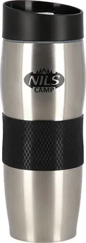 Termohrnek Nils Camp NCC05 380 ml stříbrný/černý