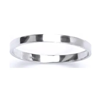 Prsten Stříbrný prsten hladký snubní - T789 (Stříbrný prsten snubní hladký kroužek)
