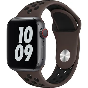 Řemínek na hodinky AW Sportovní řemínek na Apple Watch - Hnědý Šířka uchycení řemínku: 44/45/46/49mm, Délka řemínku: Dámský - S/M (14 - 19cm), Barva: Hnědý IR-AWSPRT97