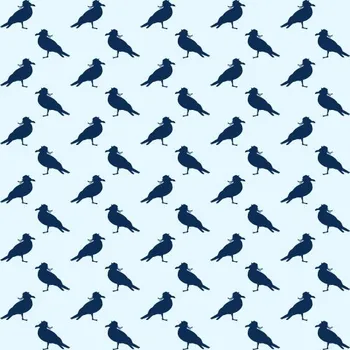 Impregnovaná látka kočárkovina potisk ptáci, námořnický motiv, látka, metráž