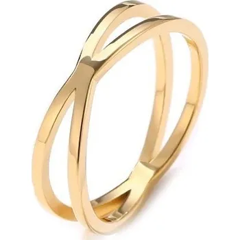 Prsten Překřížený ocelový prsten (56)