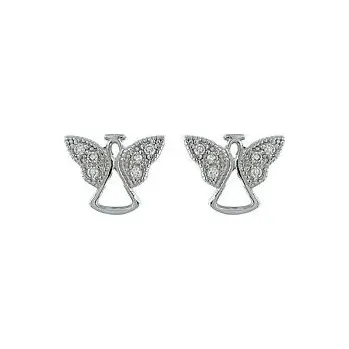 Náušnice Stříbrné náušnice andělé menší
