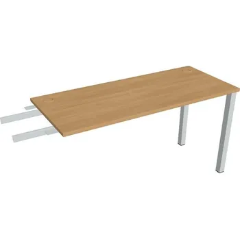 Kancelářský vozík HOBIS přídavný stůl do úhlu - UE 1400 RU, hloubka 60 cm, dub + doprava zdarma