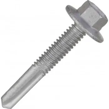 Šroub Marcopol Marcopol MPT12IW Samovrtný šroub s integrovanou podložkou 5,5 x 35 mm stříbrná