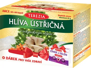Přírodní produkt Terezia Company Hlíva ústřičná s rakytníkovým olejem 600 mg