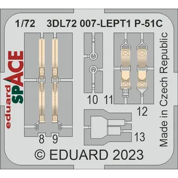 Plastikový model 1/72 P-51C SPACE (ARMA H.)