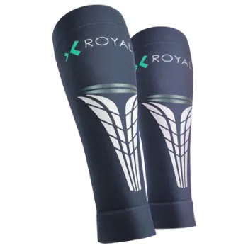 Cyklistické oblečení ROYAL BAY Extreme kompresní lýtkové návleky šedé 7040 - velikost L