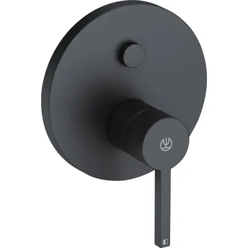 Vodovodní baterie Nova Fonte Puristic - vanová podomítková baterie s funkcí Push, černá 206593915