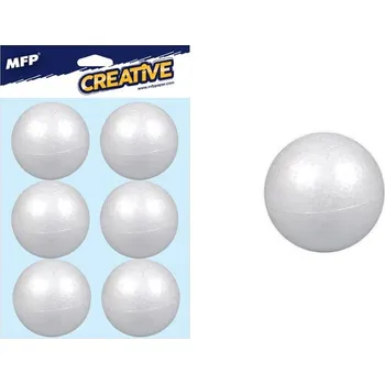 Vánoce MFP koule 6cm/6ks polystyren 8885500