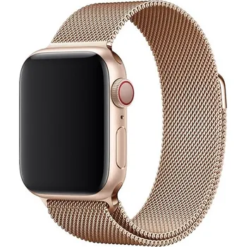 Řemínek na hodinky AW MILÁNSKÝ LOOP pro Apple Watch - Magnetický - Rose Gold Šířka uchycení řemínku: 38/40/41/42mm, Barva: Rose Gold IR-AWMTLP14