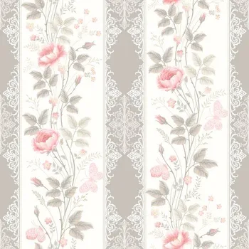 Impregnovaná látka kočárkovina, provence, vintage růže vzor 181, látka, metráž