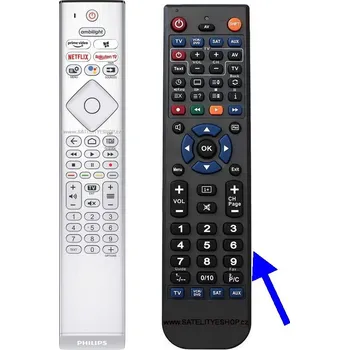 Philips 43PUS8807 náhradní dálkový ovladač