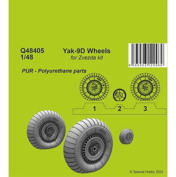 Plastikový model CMK 1/48 Yak-9D wheels (ZVE)