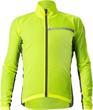 Cyklistická bunda Castelli Squadra Stretch neonově žlutá/tmavě šedá L