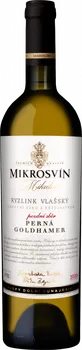Víno Mikrosvín Traditional Line Ryzlink vlašský Perná Goldhamer 2020 výběr z hroznů 0,75 l