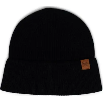 Čepice HERSCHEL kulich - Polson Suede (Acrylic Cashmere) Black (0001)