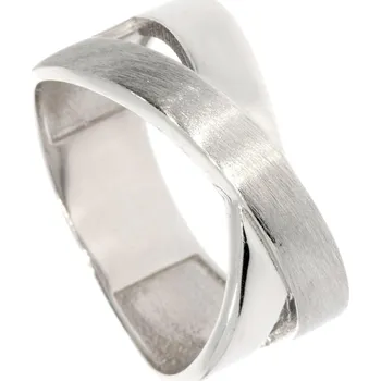 Prsten Zlatnictví Helios Masivní překřížený prsten Velikost: 62