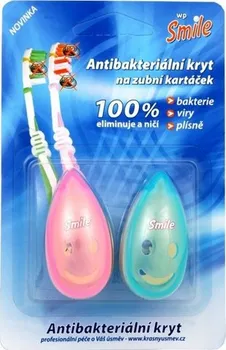 Náhradní hlavice k elektrickému kartáčku White Pearl Smile antibakteriální kryt na zubní kartáček 2 ks