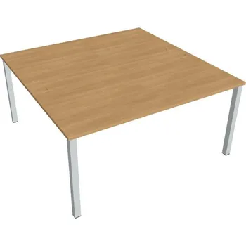 Kancelářský vozík HOBIS kancelářský stůl zdvojený - USD 1600, dub + doprava zdarma