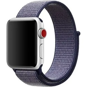 Řemínek na hodinky AW Nylonový řemínek na Apple Watch na suchý zip - Modrá struktura Šířka uchycení řemínku: 44/45/46/49mm, Barva: Modrá Struktura IR-AWNL024