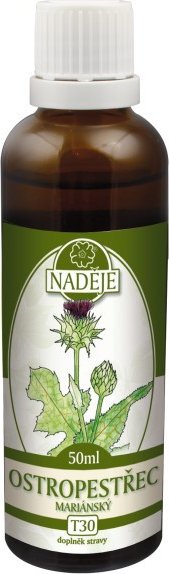 Naděje Ostropestřec mariánský bylinná tinktura 50 ml