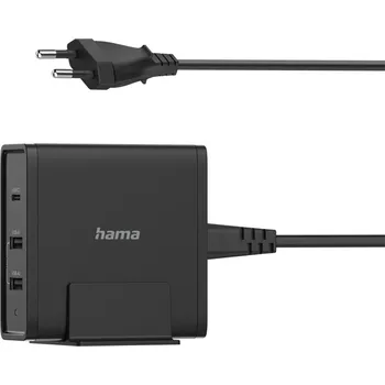 Hama rychlá stolní USB nabíječka, 1x USB-C, 2x USB-A, PD 65 W