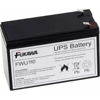 Záložní baterie FUKAWA olověná baterie FWU110 do UPS APC/ náhradní baterie za RBC110/ životnost 5 let