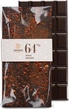 Čokoláda Čokoládovna Janek Hořká čokoláda s chilli 85 g