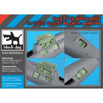Plastikový model Blackdog 1/48 Su-17/22 electronics (HOBBYB)